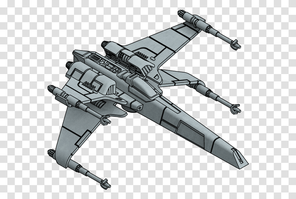 T 85 X Wing, Spaceship, Aircraft, Vehicle, Transportation Transparent Png