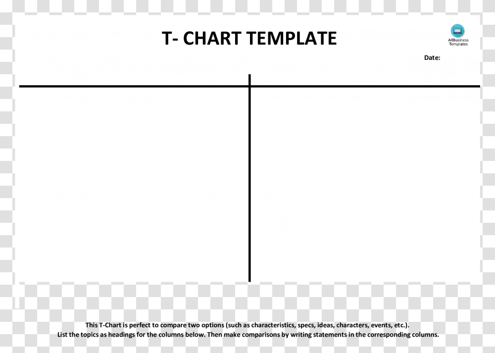 T Chart Example Main Image Call Sheet Template, Envelope, Postcard, Mail Transparent Png