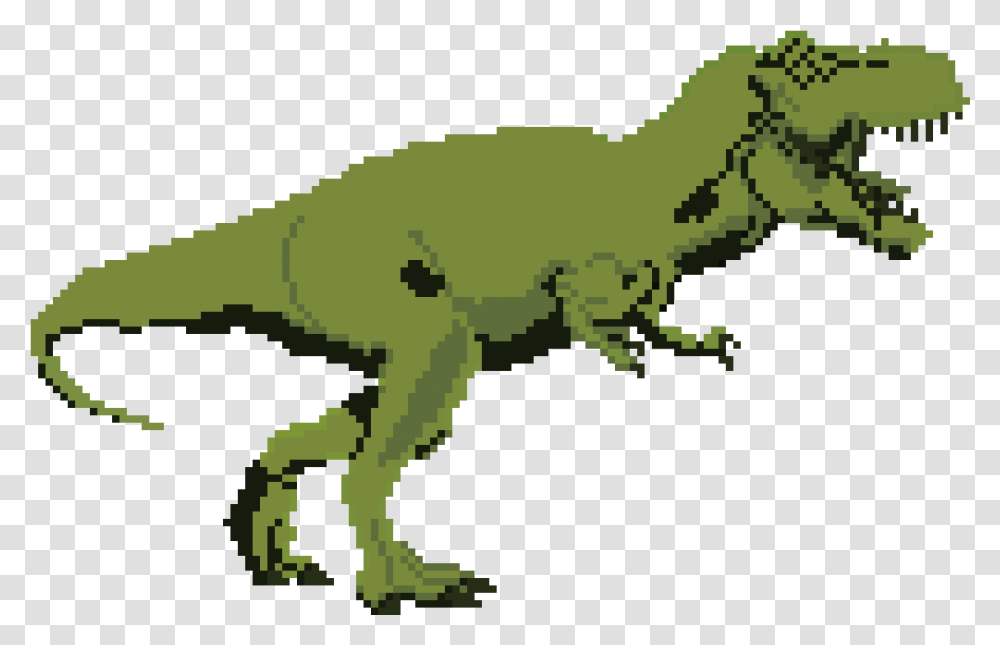 T Rex 8 Bit, T-Rex, Dinosaur, Reptile, Animal Transparent Png