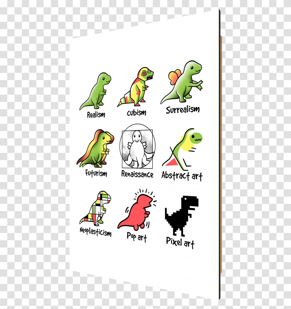 T Rex Art Cubism T Rex, Animal, Bird, Reptile, Lizard Transparent Png