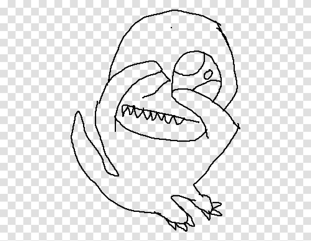 T Rex Head Line Art, Gray, World Of Warcraft Transparent Png