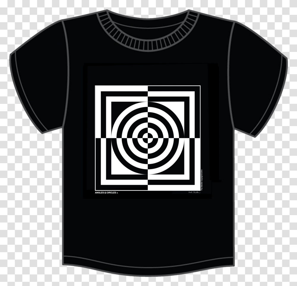 T Shirt Angles And Circles Graphic Design, Apparel, T-Shirt, Shorts Transparent Png