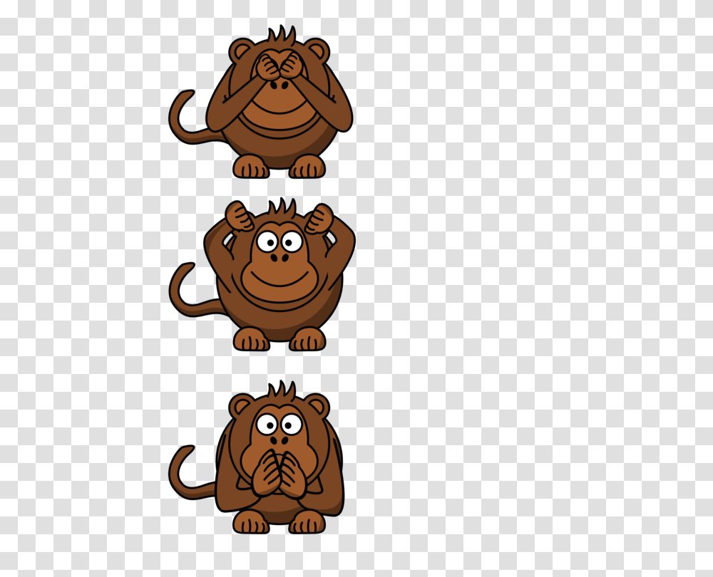 T Shirt Ape The Evil Monkey Three Wise Monkeys, Animal, Mammal, Wildlife, Beaver Transparent Png