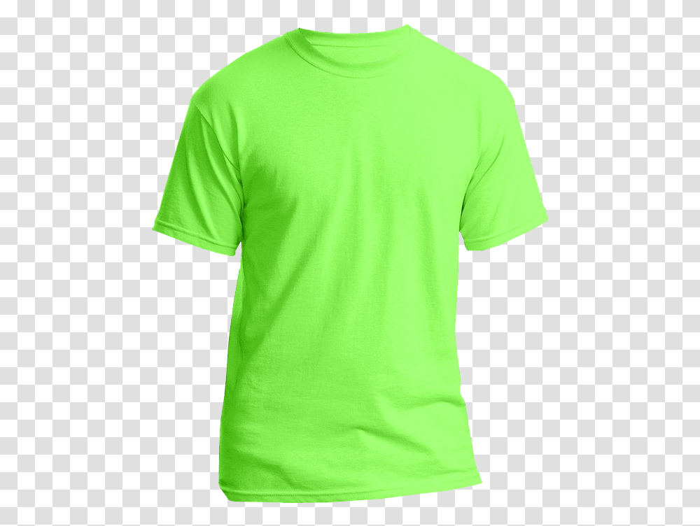 T Shirt Clipart Yellow Green Plain T Shirt, Apparel, T-Shirt, Sleeve Transparent Png