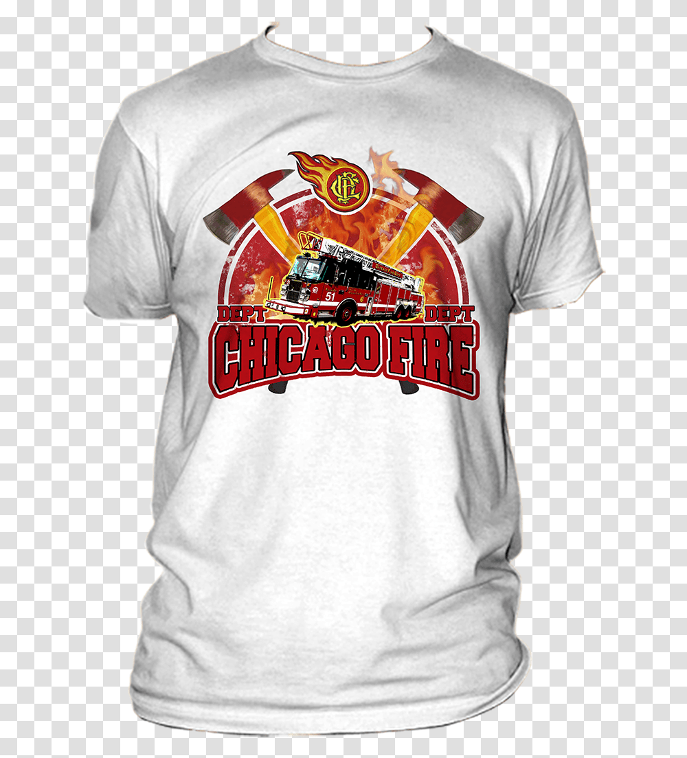 T Shirt Design By Awehh For Chicago Fire Shop T Shirt, Apparel, T-Shirt, Sleeve Transparent Png
