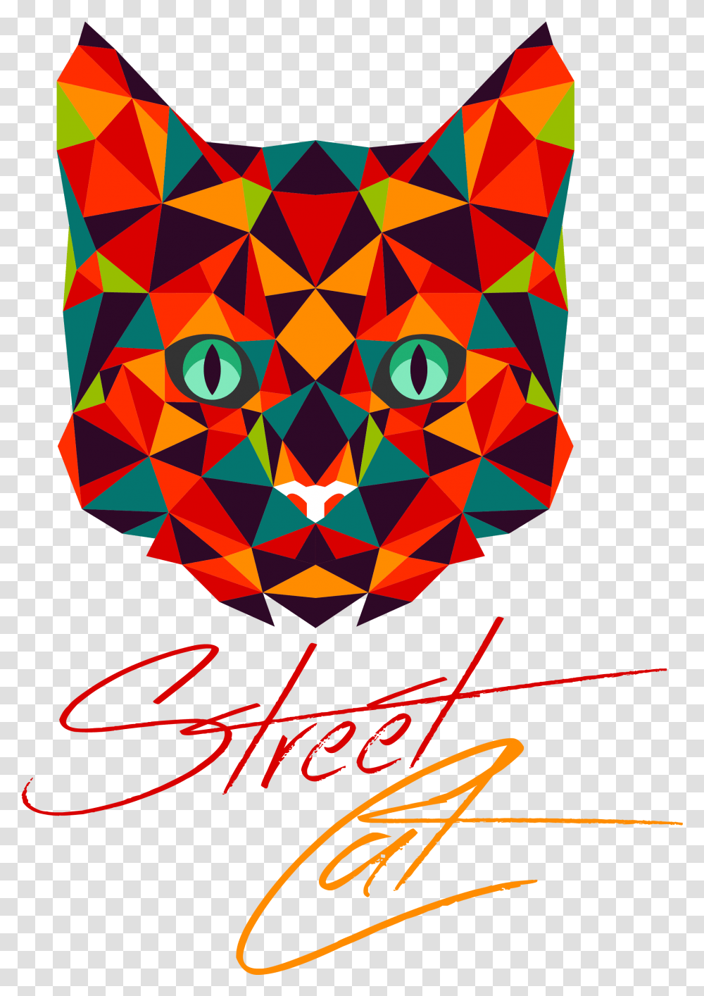 T Shirt Design Cat, Pattern, Ornament Transparent Png