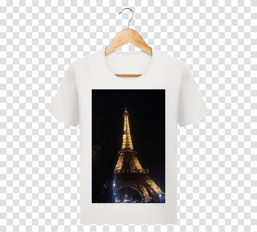 T Shirt Homme Stanley Imagines Vintage Tour Eiffel Eiffel Tower, Apparel, T-Shirt, Person Transparent Png
