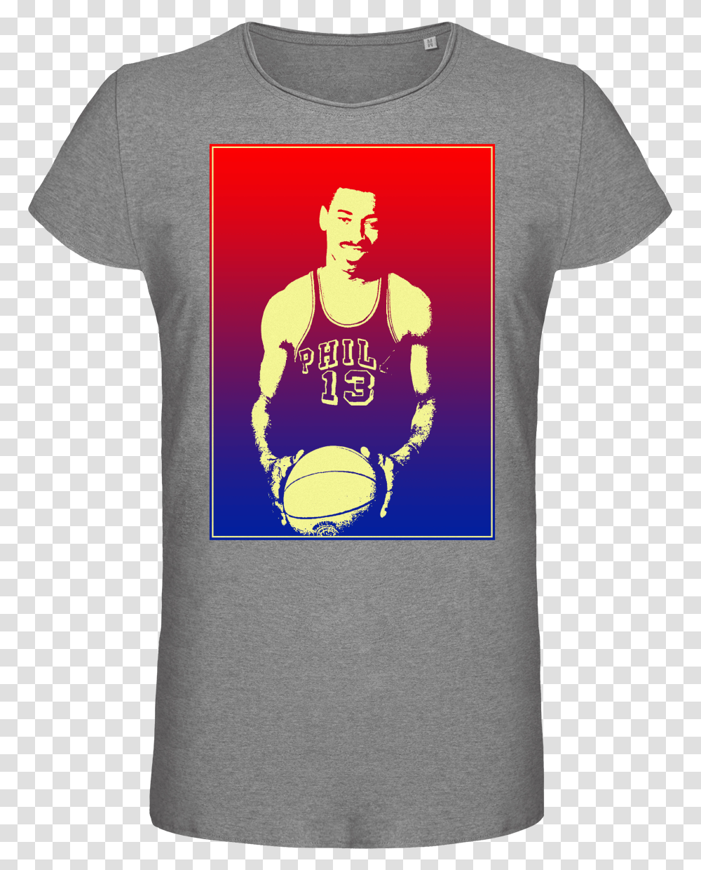 T Shirt Homme Wilt Chamberlain Basketball Player Basketball Player, Apparel, T-Shirt, Person Transparent Png