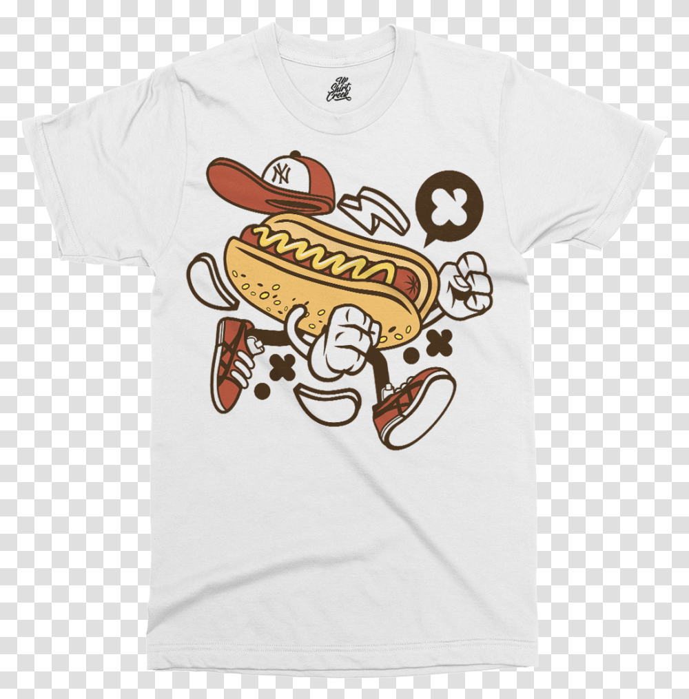 T Shirt Hot Dog, Apparel, T-Shirt, Food Transparent Png