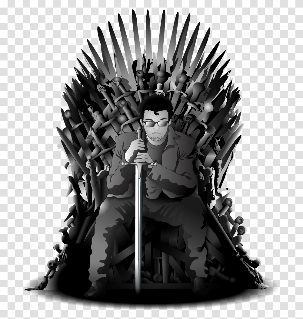 T Shirt Iron Throne Youtube The North Remembers Game Of Thrones Throne, Furniture, Person Transparent Png