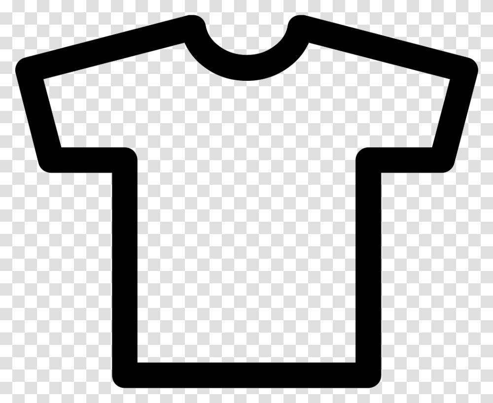 T Shirt Outline Icon, Apparel, Number Transparent Png