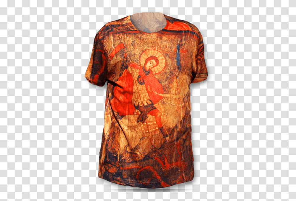 T Shirt Saint George, Apparel, Painting Transparent Png