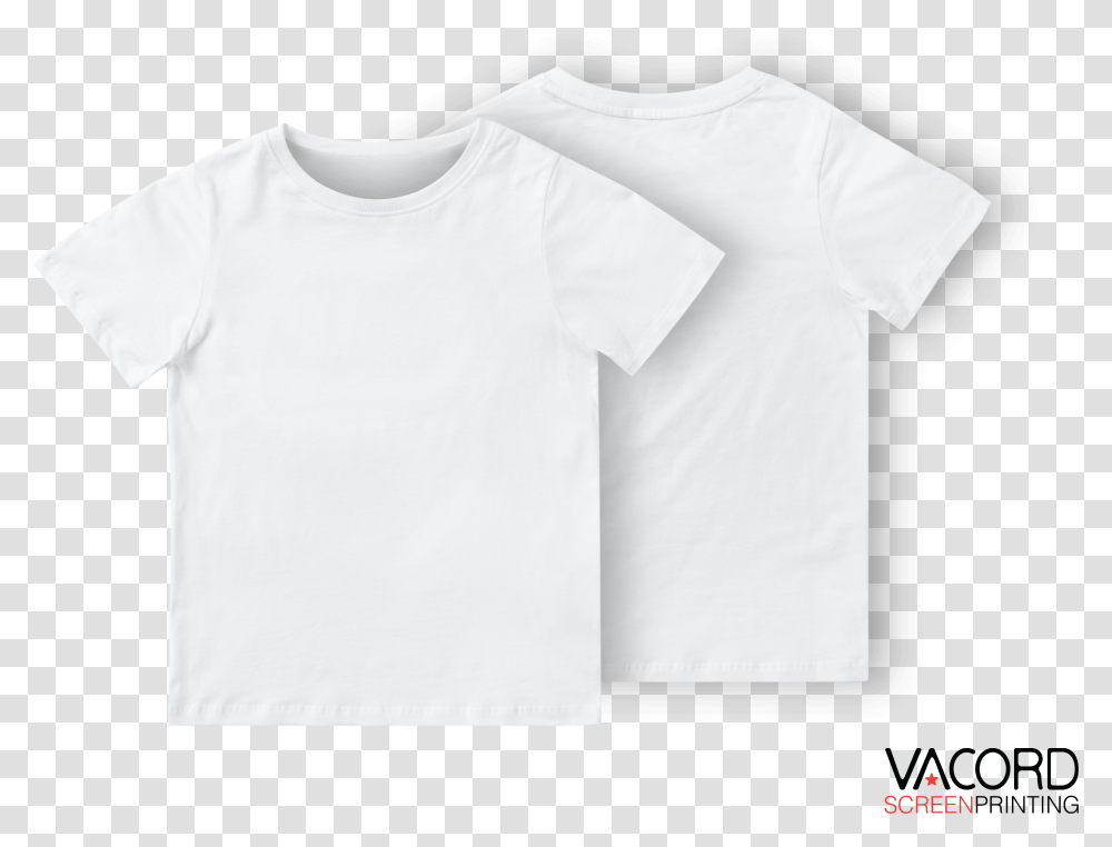 T Shirt Templates Kids Back White Shirt, Clothing, Apparel, T-Shirt, Sleeve Transparent Png