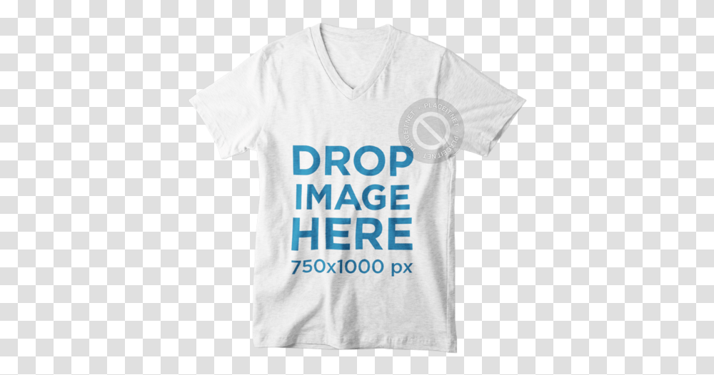 T Shirt V Mockup, Apparel, T-Shirt, Word Transparent Png