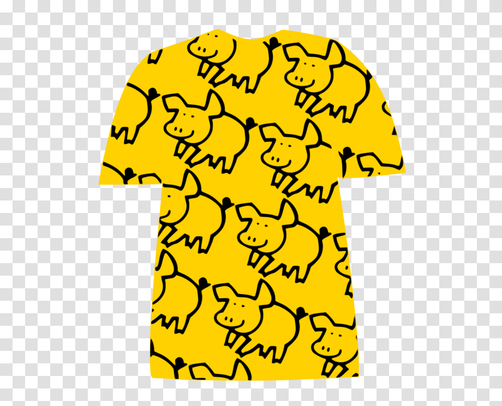 T Shirt Yellow White Red, Number Transparent Png