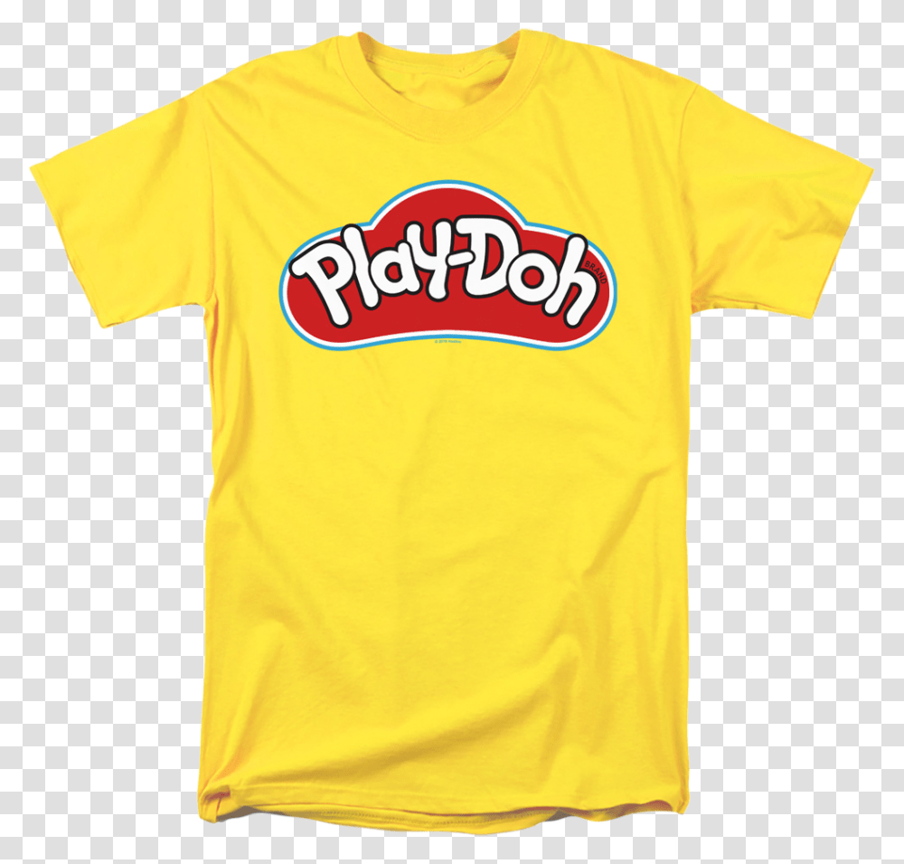 T Shirt Yellow With Logo Play Doh, Apparel, T-Shirt, Food Transparent Png