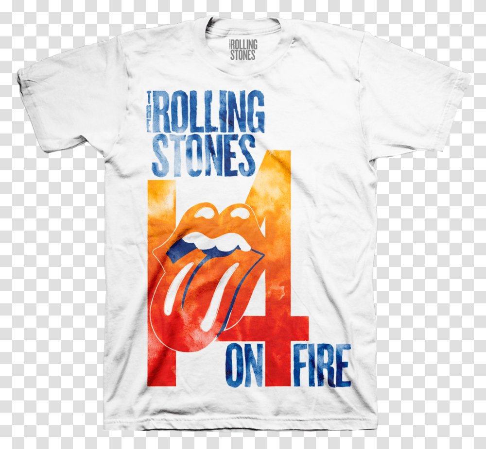 T Shirts Rolling Stones 14 On Fire T Shirt, Apparel, T-Shirt Transparent Png