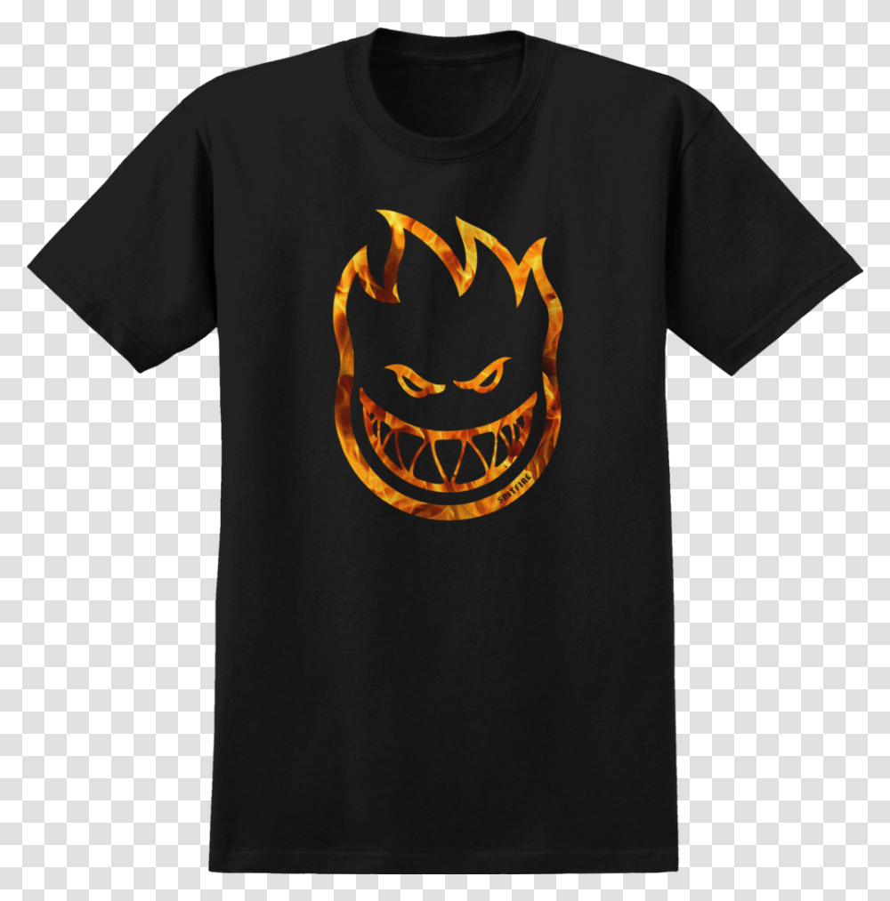 T Shirts Spitfire Bighead Flame Outline, Apparel, T-Shirt, Sleeve Transparent Png