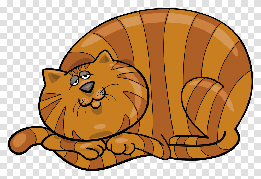 Tabby Orange Cartoon Cat Image Clipart Fat Cat, Animal, Mammal, Symbol, Architecture Transparent Png