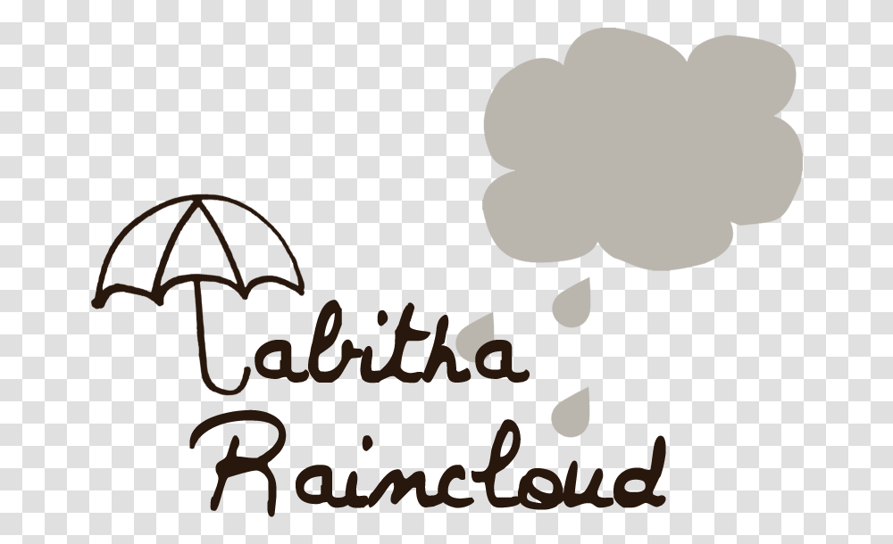 Tabitha Raincloud, Silhouette, Alphabet, Hand Transparent Png