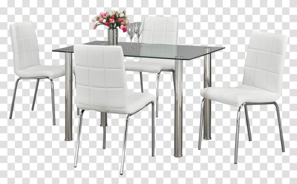 Table And Chair, Furniture, Dining Table, Tabletop, Flower Transparent Png
