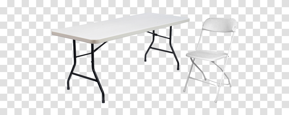 Table And Chairs White Plastic Folding Chair, Furniture, Tabletop, Desk, Dining Table Transparent Png