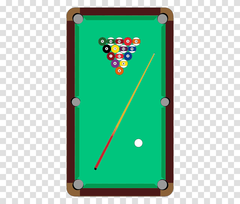 Table And Pool Cue Stick Clip Art, Room, Indoors, Furniture, Pool Table Transparent Png
