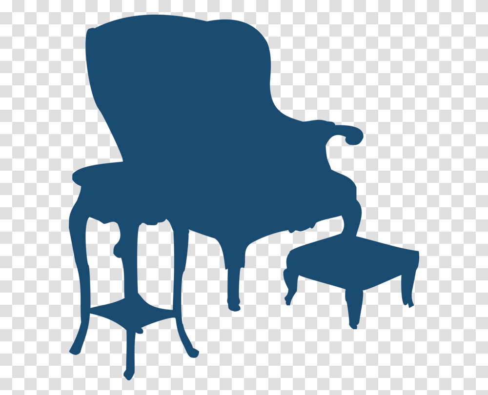 Table Chair Silhouette Couch Furniture, Person, Lighting, Stencil, People Transparent Png