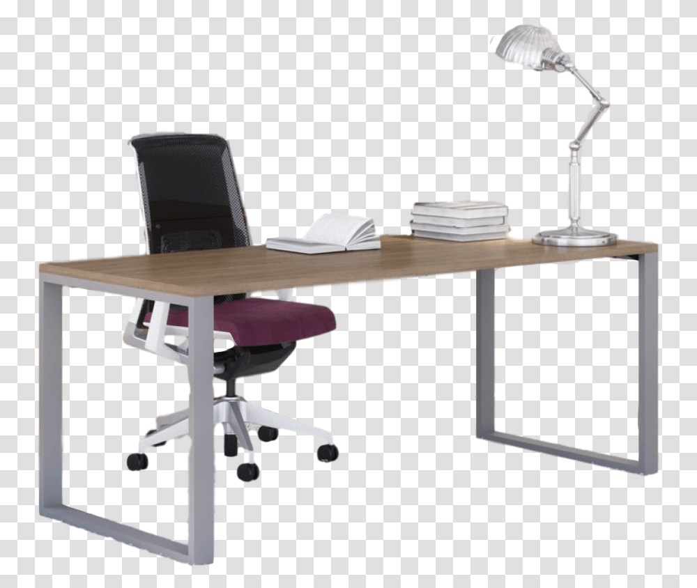 Table Clip Leg Office Desk With Metal Legs, Furniture, Chair, Tabletop, Computer Transparent Png