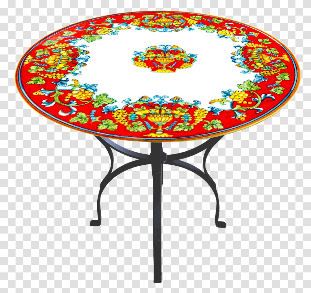Table Cornucopia Rossa Including The Base Of Iron, Furniture, Coffee Table, Tabletop Transparent Png