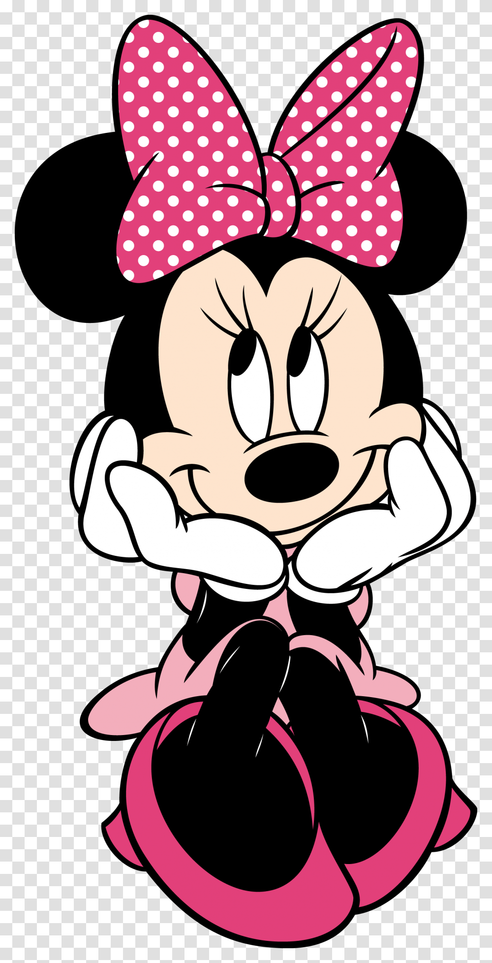 Table Decoration Used For Minnie Mouse Theme Party Reverse, Stencil, Book, Comics Transparent Png