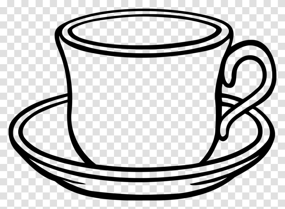 Table Glass Coffee Saucer Teacup, Gray, World Of Warcraft Transparent Png