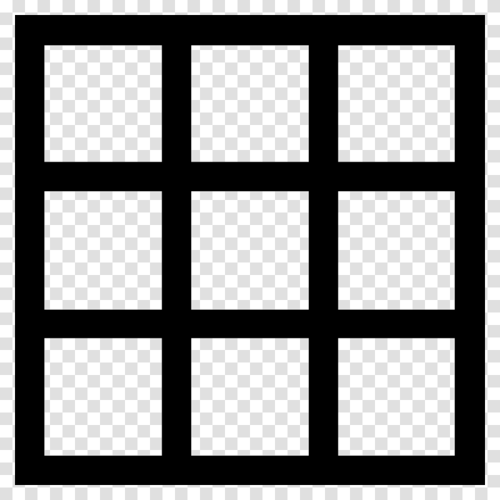 Table Grid Of Nine Squares Icon Free Download, Rug, Grille, Window, Stencil Transparent Png