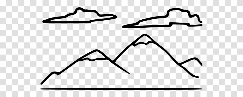 Table Mountain Black And White Drawing Plateau, Gray, World Of Warcraft Transparent Png