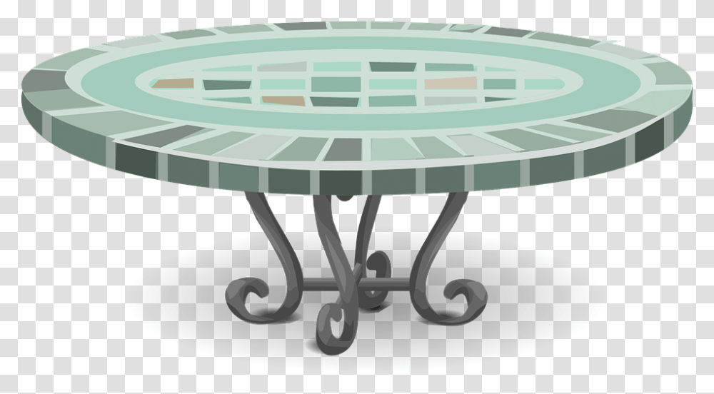 Table Patio Mosaic Home Furniture House Summer Background Tables Clipart, Coffee Table, Tabletop, Plant, Jacuzzi Transparent Png