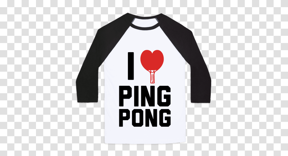 Table Ping Pong Baseball Tees Lookhuman, Apparel, Sleeve, Long Sleeve Transparent Png