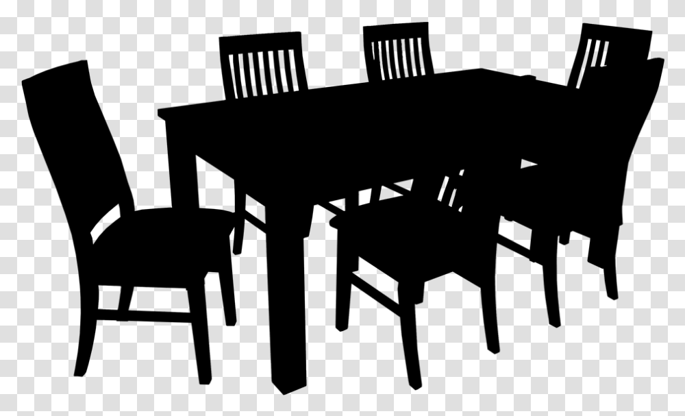 Table Silhouette Dining Table Background, Gray, World Of Warcraft Transparent Png