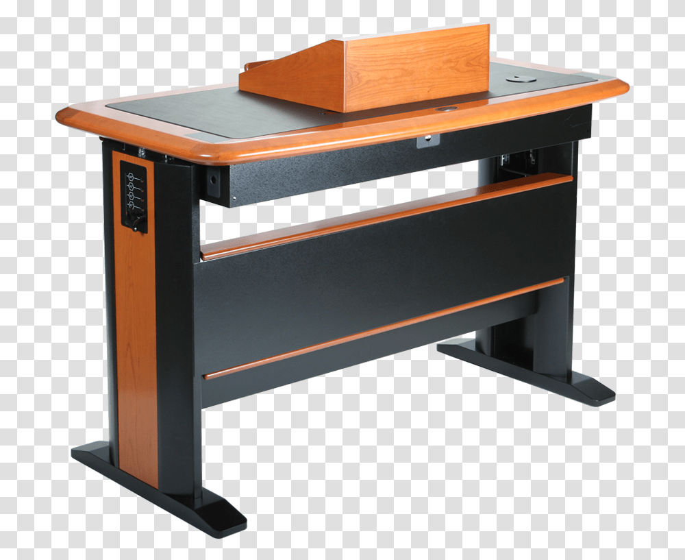 Table Top Lectern Caretta Workspace End Table, Furniture, Desk, Wood, Drawer Transparent Png