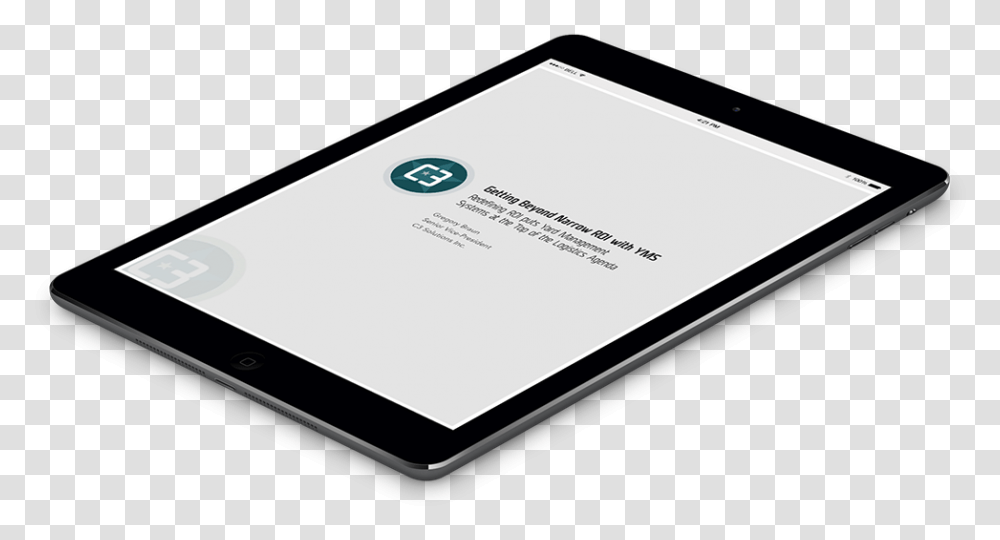 Tablet Getting Beyond Narrow Roi With Yms Isometric Mockup Ipad, Electronics, Computer, Mobile Phone Transparent Png