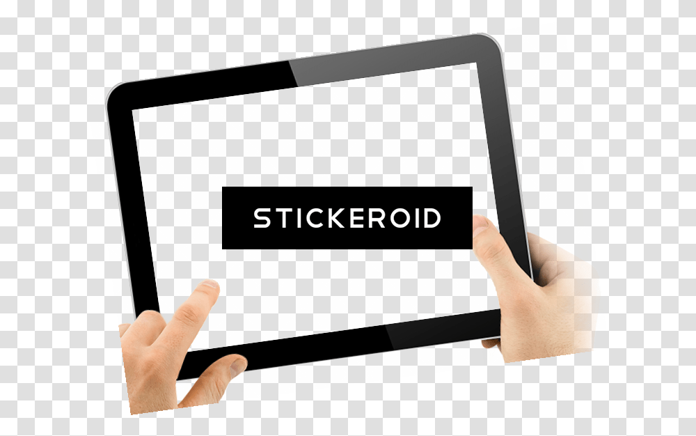Tablet In Hand Hand, Tablet Computer, Electronics, Person, Human Transparent Png