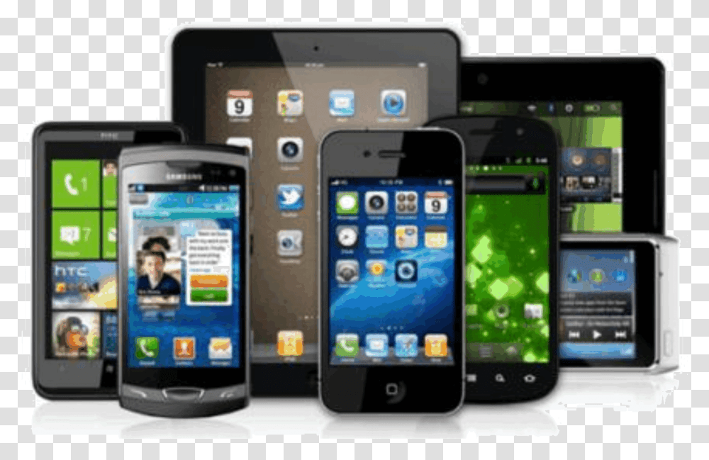 Tablets And Smartphones Various Smart Phones, Mobile Phone, Electronics, Cell Phone, Person Transparent Png
