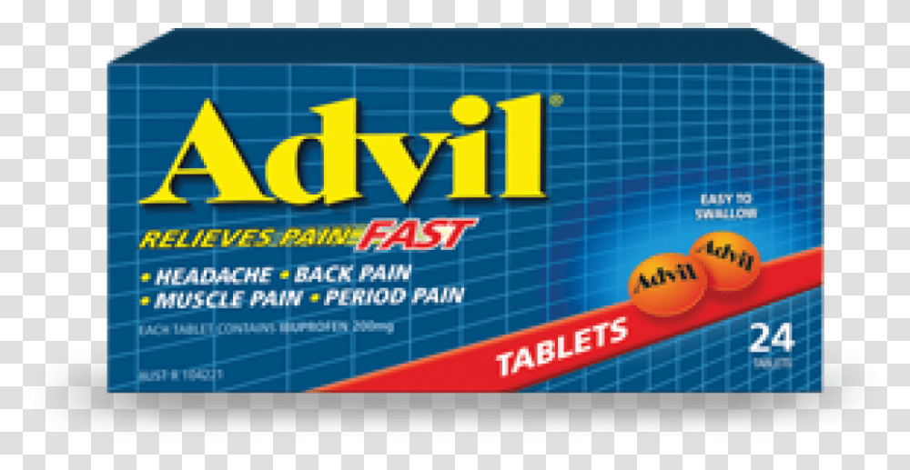 Tablets General Pain Relief Advil, Pac Man, Scoreboard, Paper Transparent Png