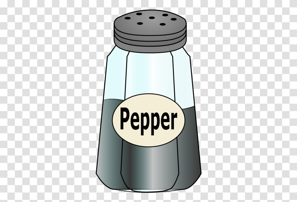 Tablewaresalt And Pepper Shakersseasoning Pepper Shaker Pepper Clipart, Label, Paper, Jar Transparent Png