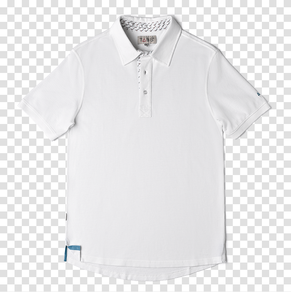 Tabs Mens Roof White Polo, Apparel, Sleeve, Shirt Transparent Png