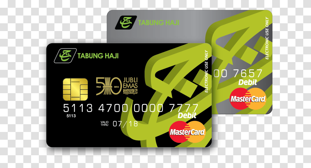 Tabung Haji Atm Card, Credit Card Transparent Png