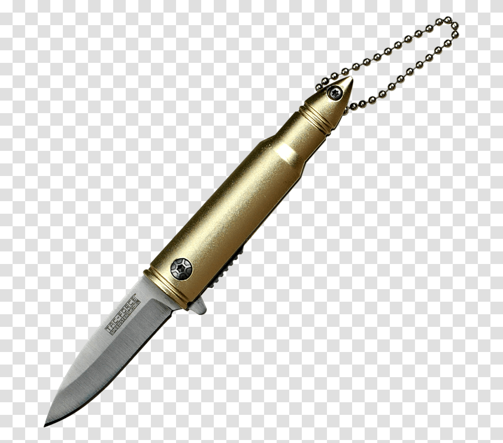 Tac Force Bullet Style Spring Assisted Knife Hunting Knife, Weapon, Weaponry, Blade Transparent Png