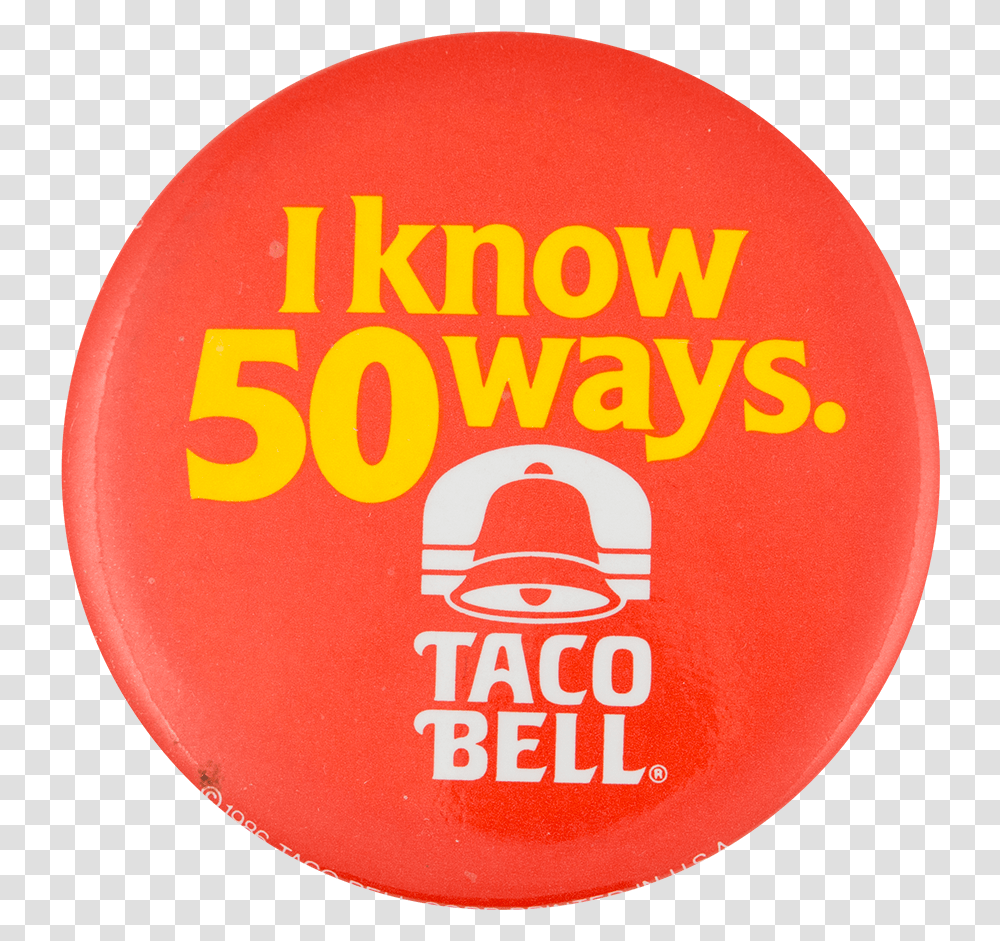 Taco Bell Advertising Button Museum Taco Bell, Logo, Label Transparent Png