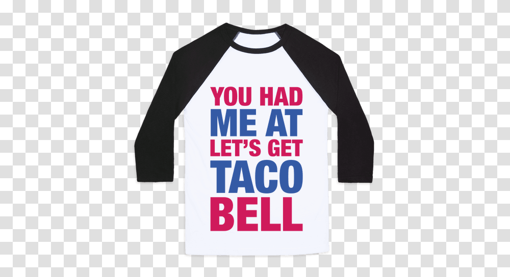Taco Bell Baseball Tees Lookhuman, Sleeve, Apparel, Long Sleeve Transparent Png
