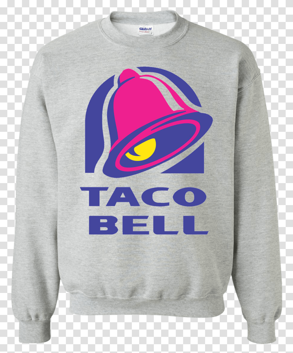 Taco Bell Sweatshirt Sweater Christmas, Apparel, Hoodie, Long Sleeve Transparent Png