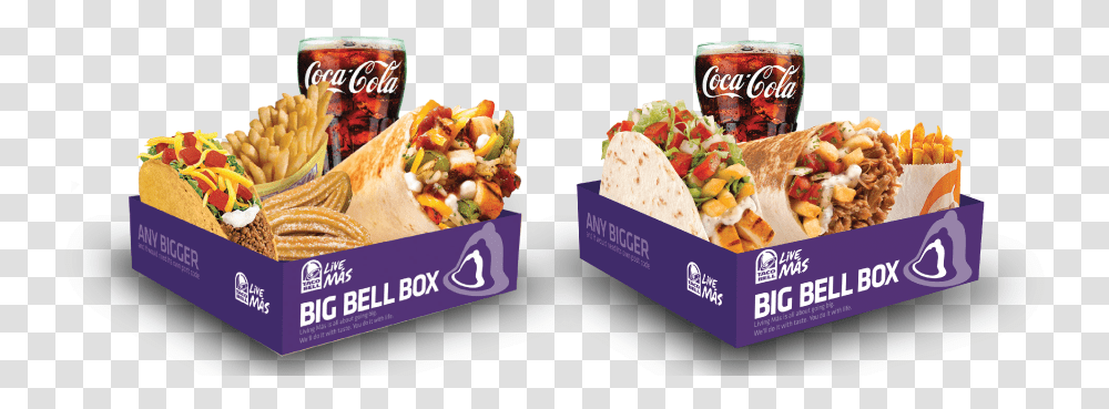 Taco Bell Taco Bell Box, Food, Burrito, Sandwich Wrap Transparent Png